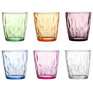 FeiraDeVaidade Drinking Glasses Set Acrylic Glassware for Kids Plastic  Tumblers Cups Water Glasses Unbreakable Juice Drinkware 