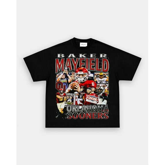 BAKER MAYFIELD OKLAHOMA T-Shirt,Black color,size XL