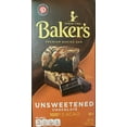 BAKER'S Unsweetened Chocolate 100 CACAO Bar 4oz 1 Premium Baking Bar