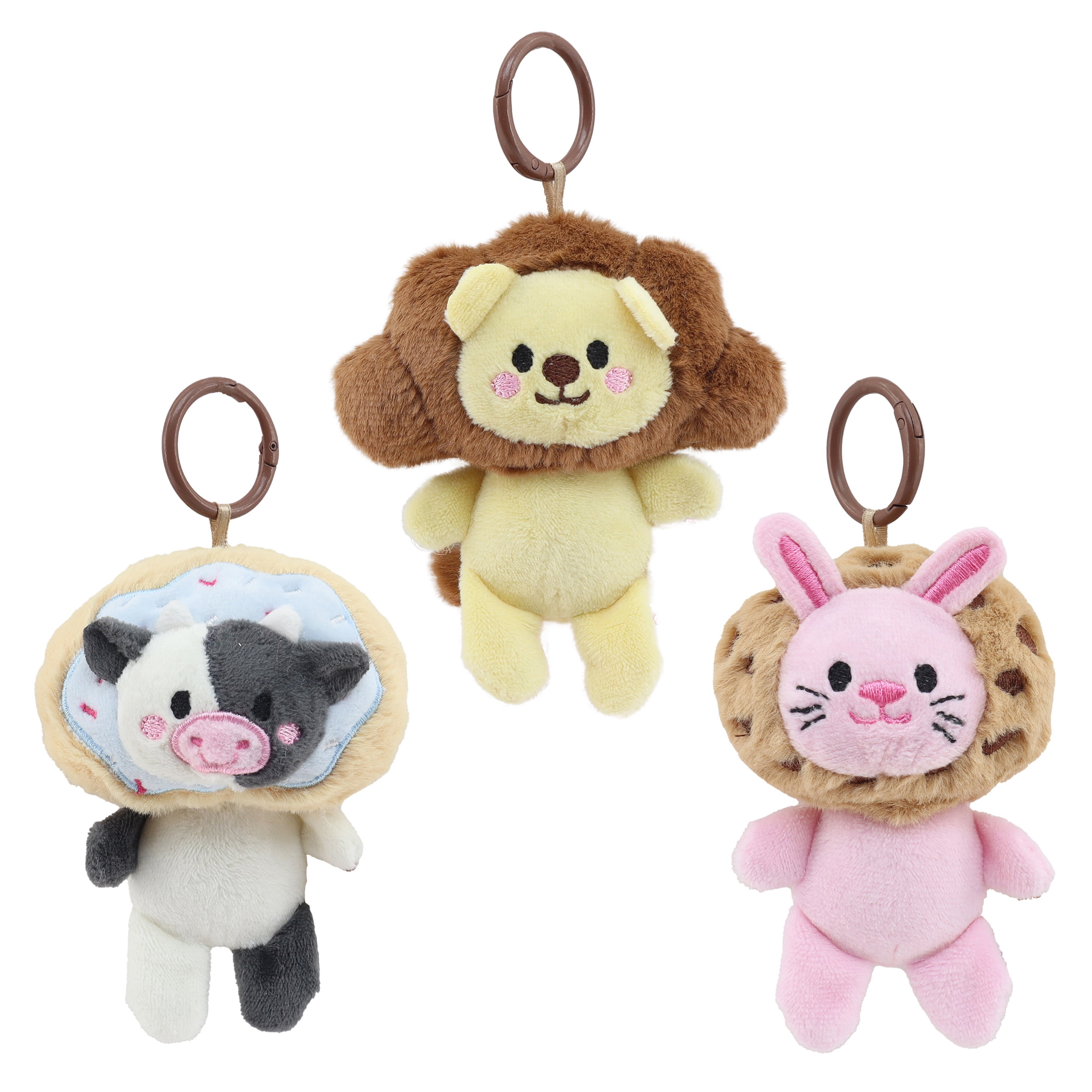 Spark Create Imagine™ 4-inch Bakery 3 PK Bag Clips Plush Set A