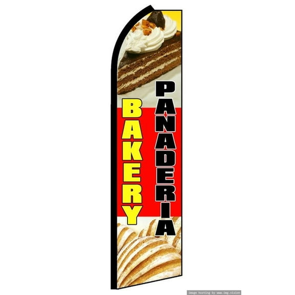 BAKERY PANADERIA Swooper Flag (Hardware Not Included) |Advertisement /Business Flags | Feather Flag |