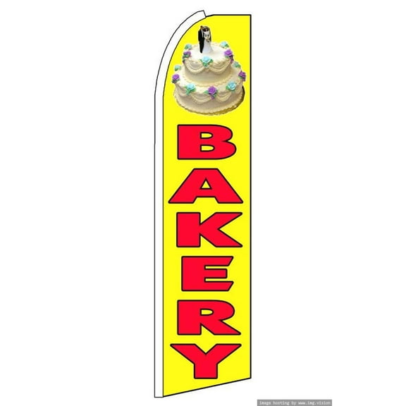 BAKERY Swooper Flag (Hardware Not Included) |Advertisement /Business Flags | Feather Flag |