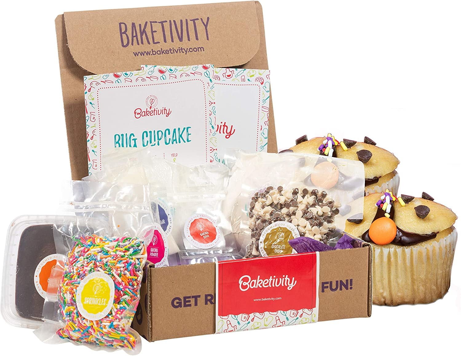 BAKETIVITY Kids Baking DIY Activity Kit - Bake Delicious Bug Cupcakes with  Pre-Measured Ingredients Best Gift Idea for Boys and Girls Ages 6-12