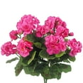 thumbnail image 1 of BAKIBO 2 Pcs Artificial Geraniums Outdoor Silk Flowers Rose Red Artificial Geranium Bush Faux Flowers Red Geraniums for Floral Home Decor Indoor Garden Patio Grave Cemetary Vase Table Centerpiece, 1 of 8