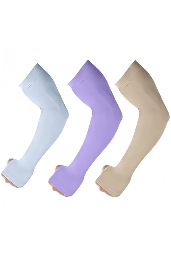 3 Pairs UV Sun Protection Arm Sleeves for Men & Women, UPF 50  Cooling Sports Sleeve Tattoo Cover Up, Outdoor Sun Sleeve for Golf Basketball Football