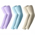 thumbnail image 1 of 3 Pairs UV Sun Protection Arm Sleeves for Men & Women, UPF 50  Cooling Sports Sleeve Tattoo Cover Up, Outdoor Sun Sleeve for Golf Basketball Football, 1 of 10