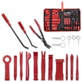 thumbnail image 1 of BAKIBO Auto Trim Removal Tool Kit, 19 Pcs No Scratch Pry Tool Set for Car Panel and Dashboard Removal, Includes Door Panel Tool, Push Rivets, Car Clips, Essential for Interior Trim Work, Red, 1 of 8