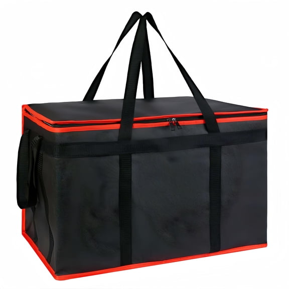 BAKIBO Insulated Food Delivery Bag for Pizza Delivery, Grocery- Cooler Bag, Food Warmers for Parties, Catering Supplies for Doordash, Thermal Bags for Cold and Hot Food Carrier, 1-Pack