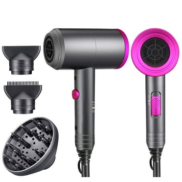 BAKIBO Ionic Hair Dryer, Professional Hair Blow Dryer Hot/Cold Air, 1800W Powerful AC Motor, Negative Ion Hairdryer Fast Drying with 2 Nozzles&1 Diffuser, for Women Men Kids Salon Travel