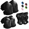 thumbnail image 1 of BAKIBO Kids Protective Gear Set Knee Pads for Kids 2-10 Years Toddler Knee and Elbow Pads with Wrist Guards 3 in 1 for Skating Cycling Bike Rollerblading Scooter, 1 of 7