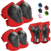 BAKIBO Kids Protective Gear Set Knee Pads for Kids 2-10 Years Toddler Knee and Elbow Pads with Wrist Guards 3 in 1 for Skating Cycling Bike Rollerblading Scooter