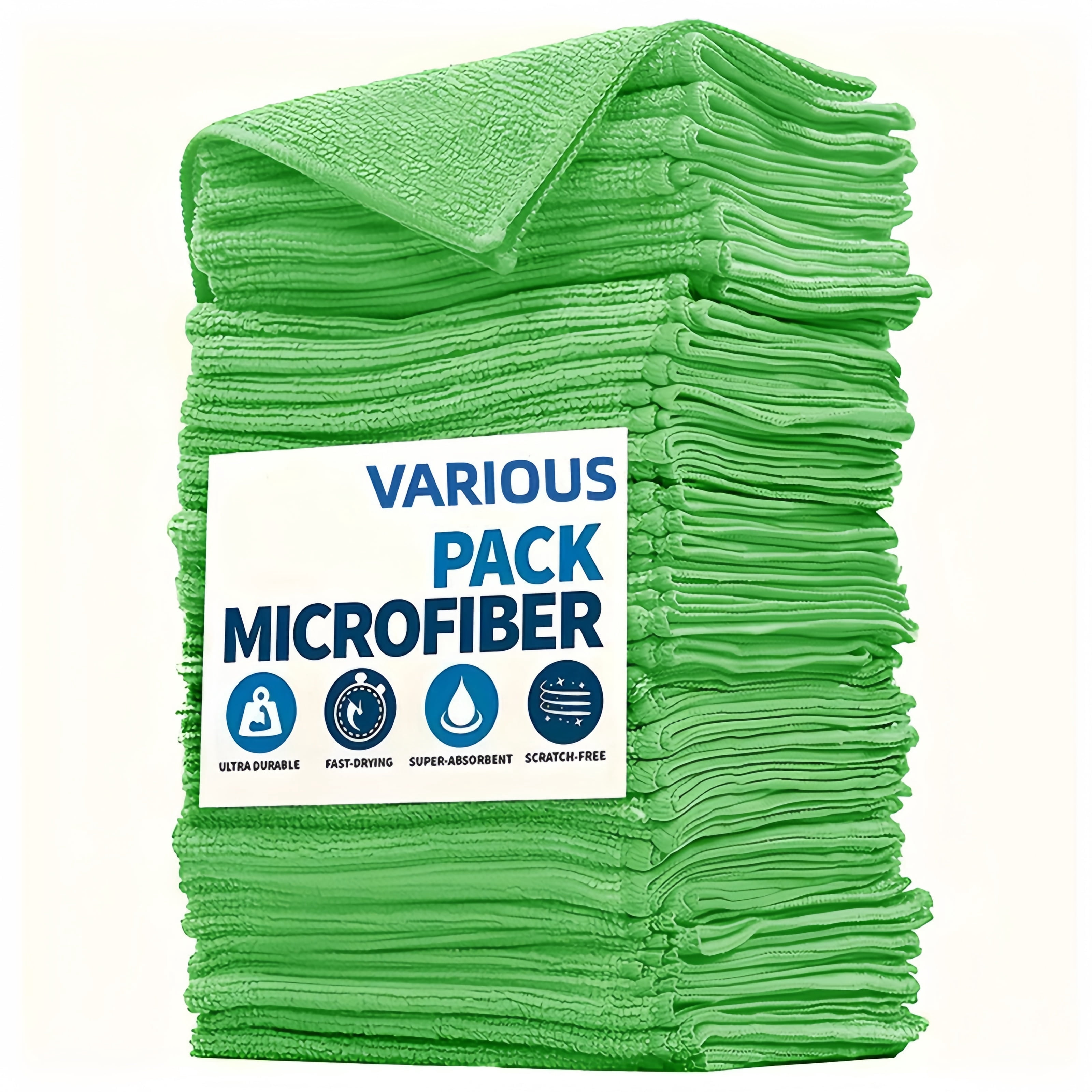 BAKIBO Microfiber Cleaning Cloth, 10 Pack Cleaning Rags, Cleaning ...