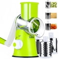 thumbnail image 1 of BAKIBO Rotary Cheese Grater, 3 in 1 Cheese Shredder Grater Rotary with Handle, Vegetable Mandoline Slicer Grater Shredder for Vegetable, Cheese, Nut, Garlic, 1 of 8