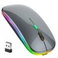 thumbnail image 1 of BAKIBO Wireless Mouse, LED Rechargeable Laptop Mouse, Portable Office Computer Mice use(BT5.2 and USB 2.4G) Dual Mode Connection, Silent, Slim, for Apple Laptop/ipad Tablet/Mac/PC, 1 of 6