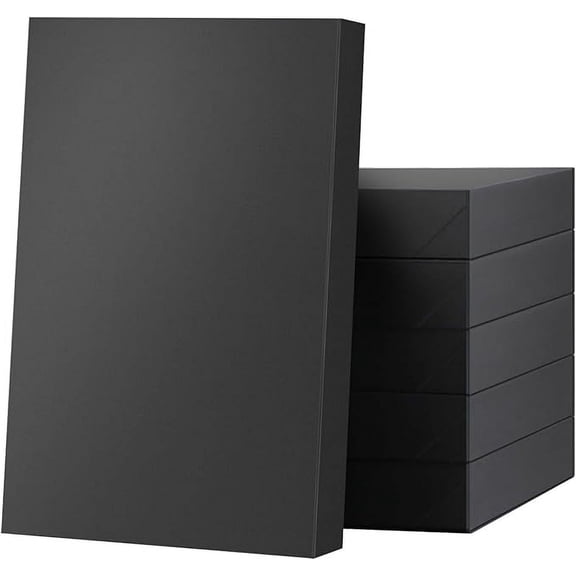BAKIPACK 6 Pack Black Gift Boxes With Lids, 14.5*9.5*2 inch Gift Box For Clothes Presents