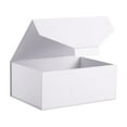 thumbnail image 1 of BAKIPACK Gift Box, 9x6.5x3.8 inches with Lid, White Reusable Collapsible Gift Box(No Magnetic, No stickers, Matte), 1 of 7