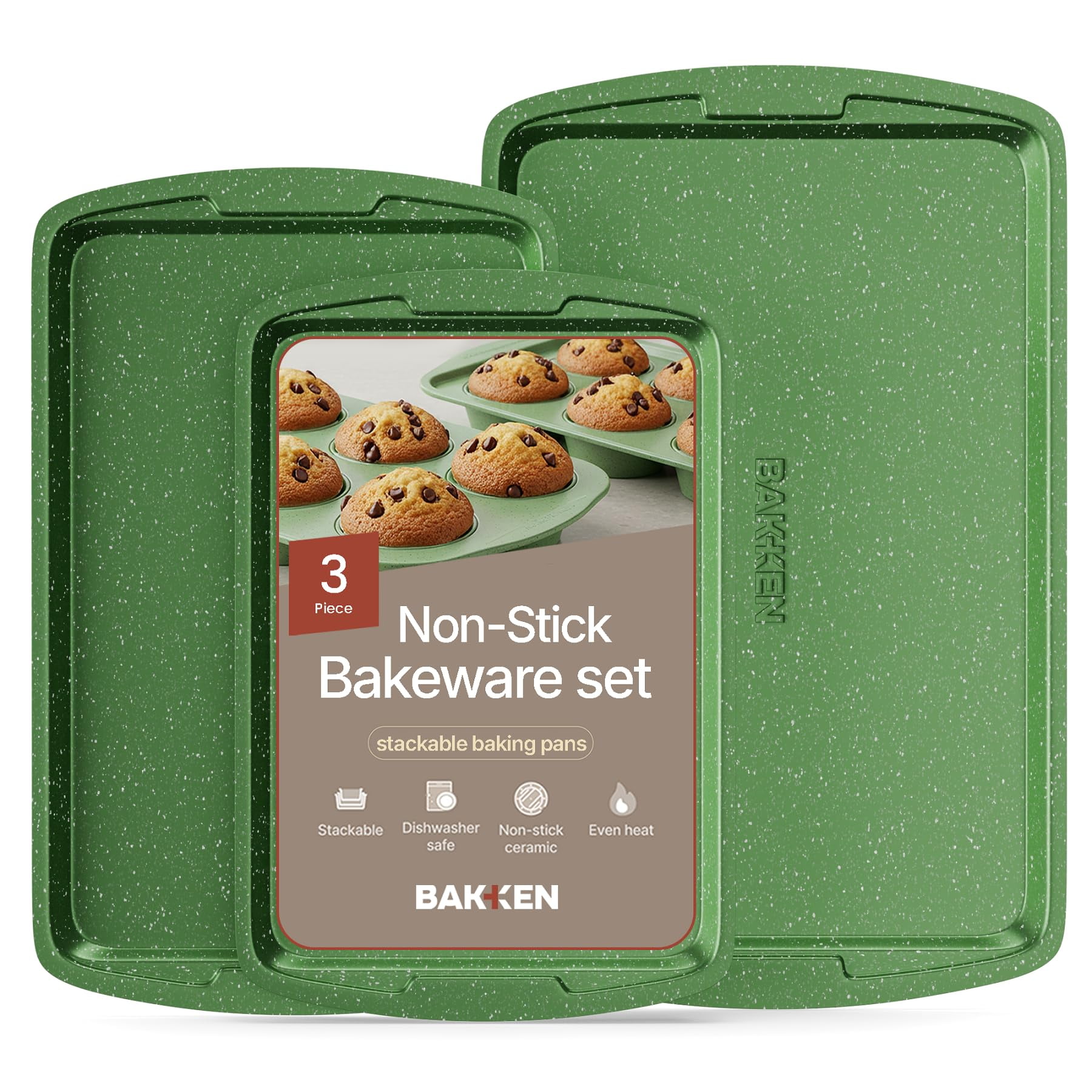Bakken Swiss Cookie Sheet Set - Non-Stick Baking Pans - Walmart.com