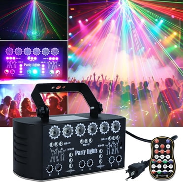 YoKen 5-Lens DMX Laser Stage Light - RGBYC Beam Disco DJ Projector, 30W, 100+ Patterns