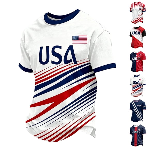 BAKREP USA Patriotic Graphic T-Shirt 2026 Soccer Game Sport Jersey