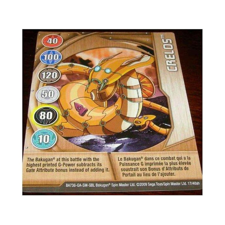 BAKUGAN VESTROIA NEW LOOSE CRELOS GATE CARD 17 48ah Walmart