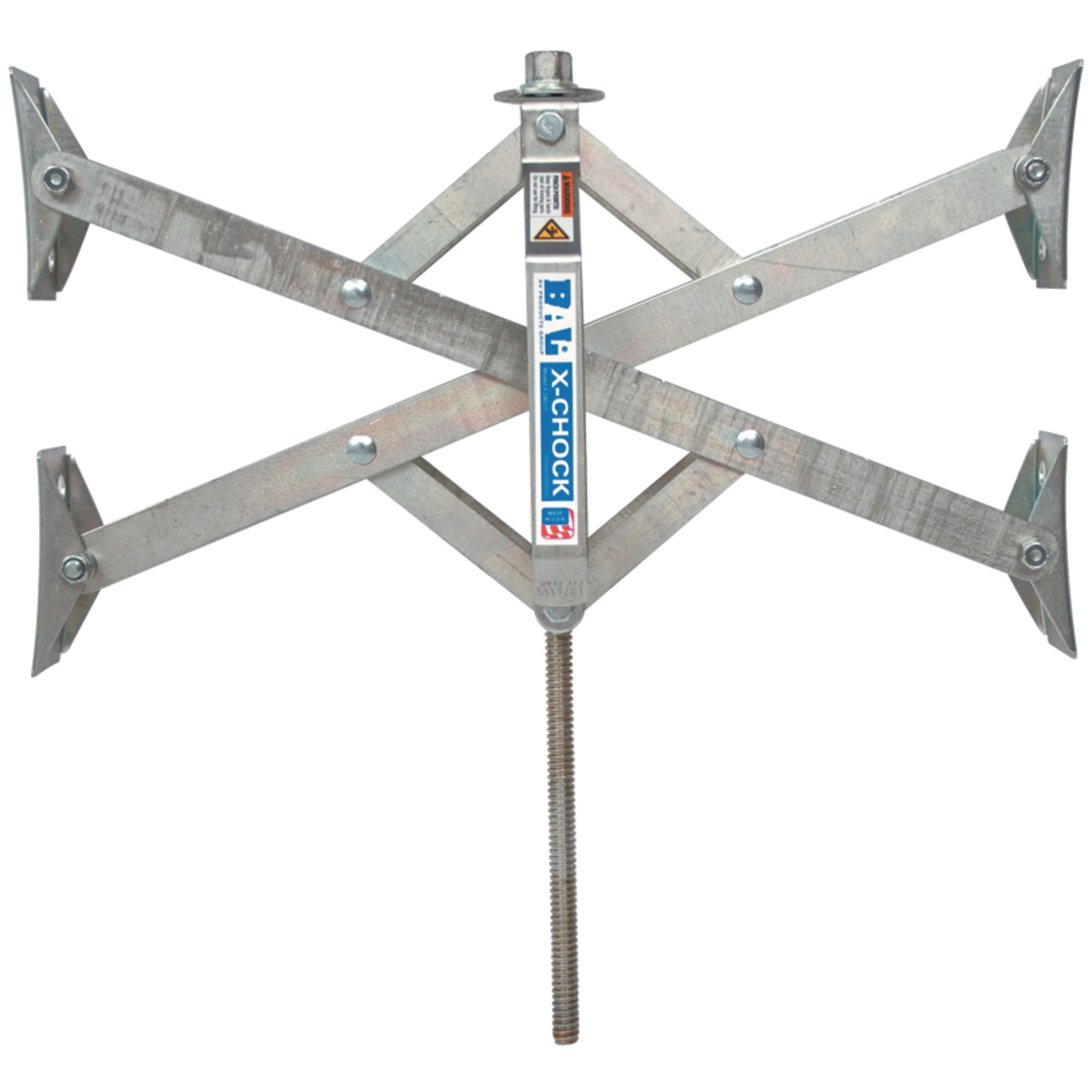 BAL 28014 X-tended Fit X-Chock Wheel Stabilizer Tire Chock Wide Dual Tandem Axle Shaped Camping RV Travel Trailer 5th Fifth Wheel Camper Single-Pack - 28014 Nor