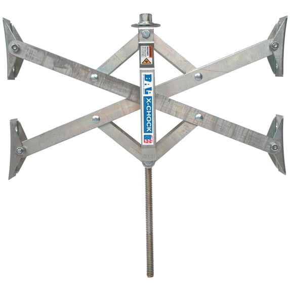 BAL 28014 X-tended Fit X-Chock Wheel Stabilizer Tire Chock Wide Dual Tandem Axle Shaped Camping RV Travel Trailer 5th Fifth Wheel Camper Single-Pack - 28014 Norco Industries