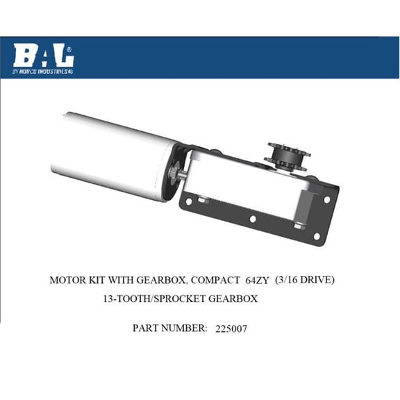 BAL RV Products BAL225007 Compact Standard Motor Kit - 0.1875 in. Drive, R25074