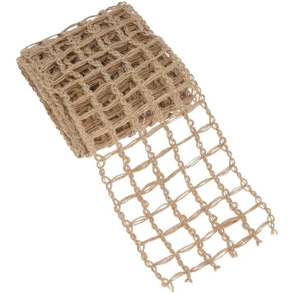 BALAHAPY 1 Roll Wired Jute Ribbon for Wreaths and Floral Arrangements 11.8x3.9in