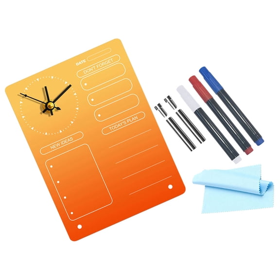 BALAHAPY 1 Set Clear Planning Board Acrylic Rectangular Tabletop Whiteboard For Home Use And Office Use