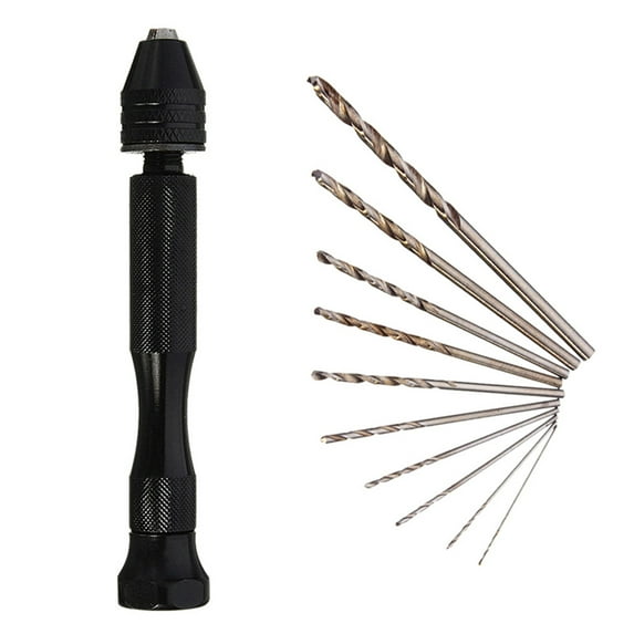 BALAHAPY 1 Set Mini Hand Drill For Wood Drilling And Diy Projects 3.7X0.6X0.6Inch