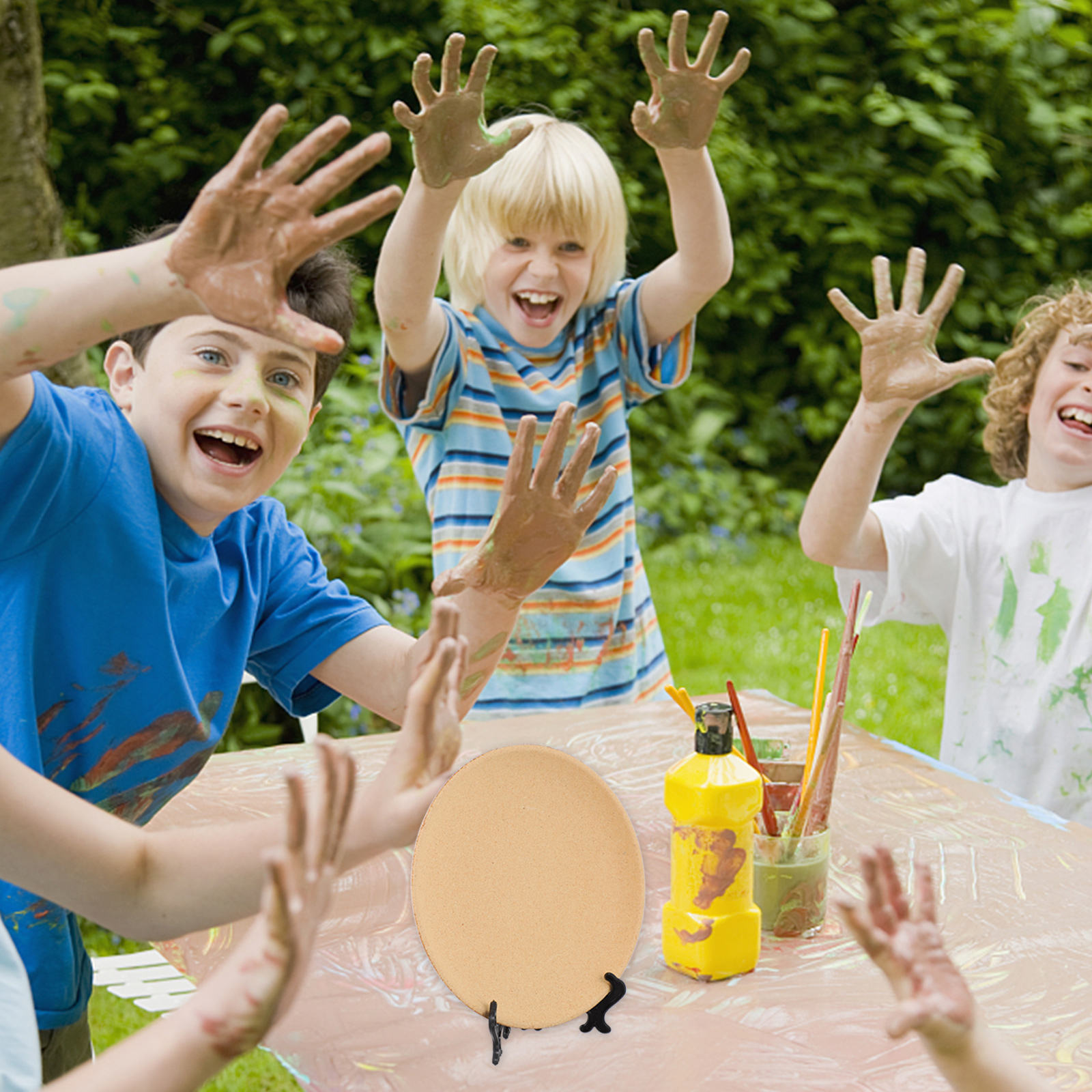 BALAHAPY 1 Set Wooden Plates and Trays for Home and Kitchen Decor with ...