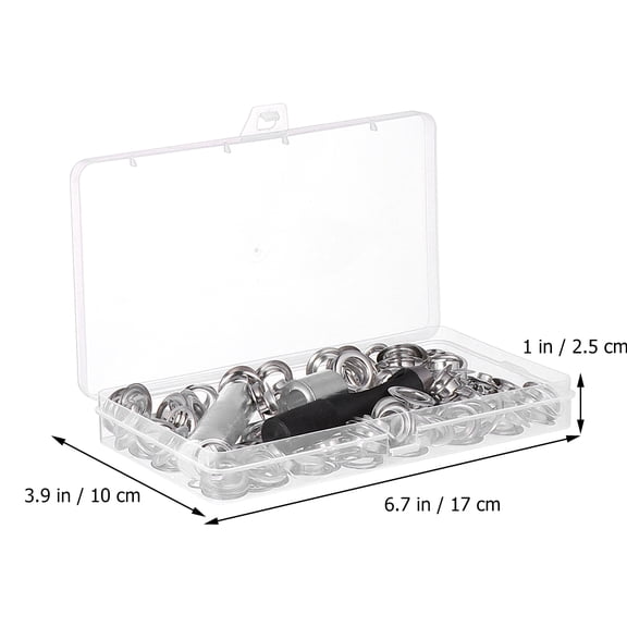 BALAHAPY 100 Pcs Grommet Eyelets Kit with Technology for Diy Leather
