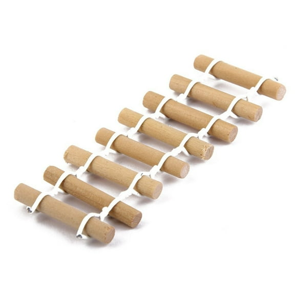 BALAHAPY 10Pcs Log Fence Resin Bendable Design for Miniature Garden 1.18 x 3.94 Inch