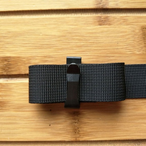 BALAHAPY 10Pcs Plastic Belt Keeper for Backpack Straps Hiking Camping Black Rectangular