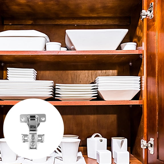BALAHAPY 10Set Concealed Hydraulic Hinge Cabinet Hinges for Furniture and Cabinets