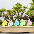thumbnail image 1 of BALAHAPY 12Pcs Miniature Bunny Adornment Luminous Compact Rabbit Figurine for Home Office Potted Plants 1.5x1.2x0.9in, 1 of 8