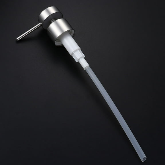 BALAHAPY 1Pack Silver Cylindrical Dispenser Pump for Liquid Soap and Lotion Bottles with Dispensing Pumps Home Use