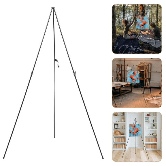 BALAHAPY 1Pcs Black Portable Folding Easel for Art Class and Studio Use
