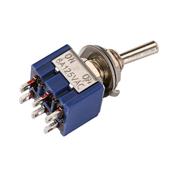 BALAHAPY 1Pcs Blue Toggle Switch for Electrical Components in Industrial and Home Use