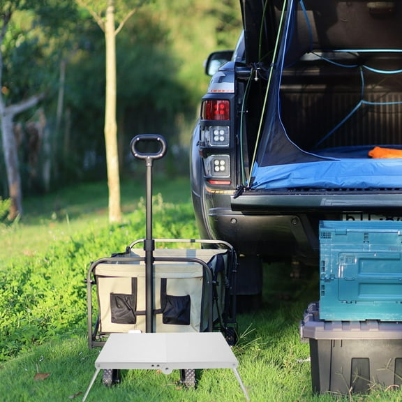 BALAHAPY 1Pcs Portable Foldable Table for Outside Use by Outdoor Enthusiasts 14.93X8.25X4.72in