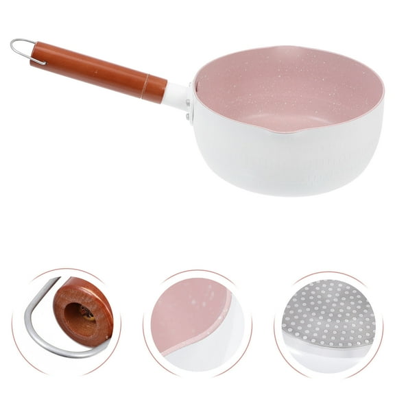 BALAHAPY 1Pcs Soup Pot Japanese Style Round White Maifan Stone For Daily Cooking Families