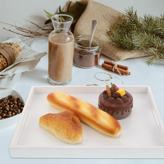 BALAHAPY 1Pcs Wood Serving Trays for Dining Area and Homeowners 40x30x1.4in