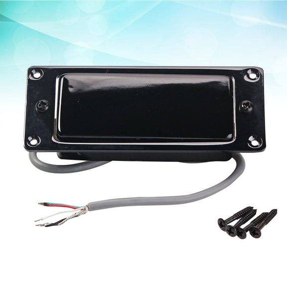BALAHAPY 1Set Black Mini Guitar Humbucker Pickup for Guitar Warm Sound Duplicate Feature