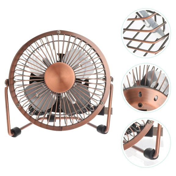 BALAHAPY 1Set Small Fan with Adjustable Direction USB Powered for Desk Use