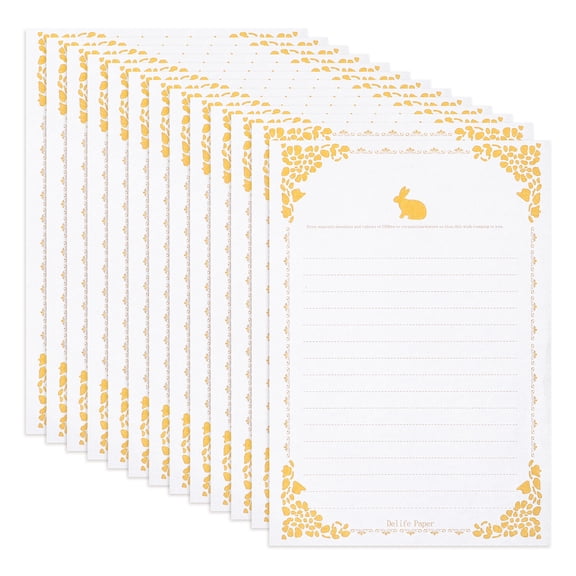 BALAHAPY 20 Sheets Decorative Stationery Paper for Writing Invitations and 11.4x5.7in
