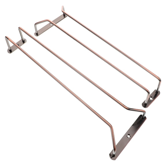 BALAHAPY 2Pcs Goblet Hanging Rack Coffee Iron Wire Storage and Organizing Wine Glasses for Household Users Bar Owners