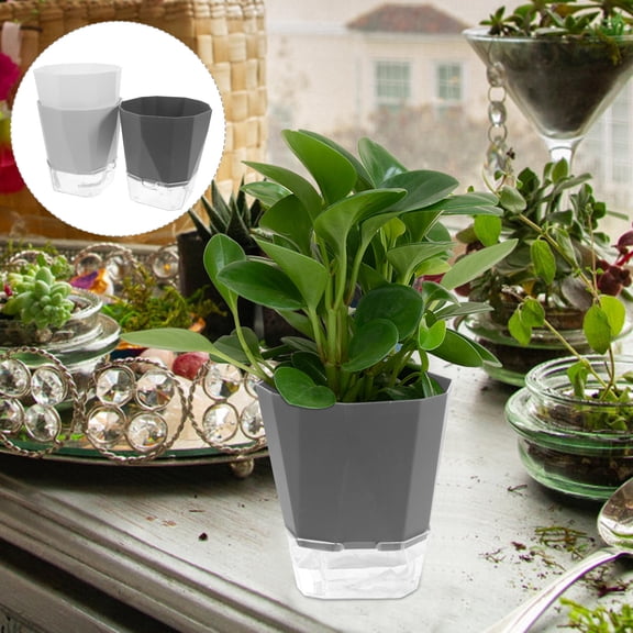 BALAHAPY 3Set Self Watering Planters with Water Container for Homeowners Outdoor Use
