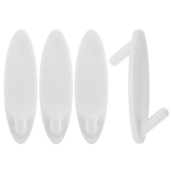 BALAHAPY 4Pcs White Hooks for Hanging Tools on Peg Board Ideal for Homeowners and DIY Projects
