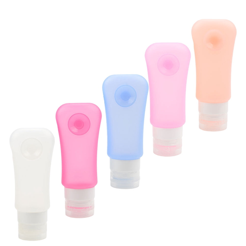 BALAHAPY 5Pcs Subpackaging Bottles 13*5.7cm Assorted Color For Travel And Home Use