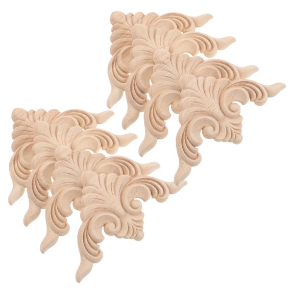 BALAHAPY 8Pcs European Style Wooden Decorative Corners for Furniture Wall and Cabinet Trim
